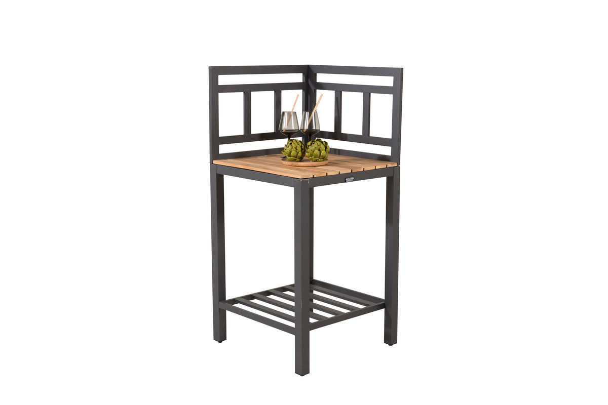 Ablagetisch Ellie – Outdoor-Küchenmodul mit Teakholz-Arbeitsfläche