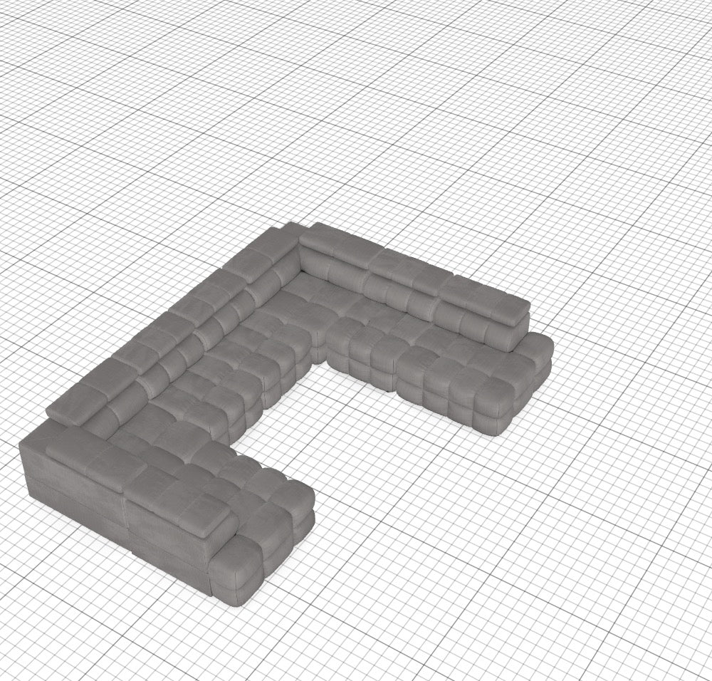 Modulaire bank Buffalo - jouw gewenste configuratie M_GTAECH