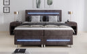 Boxspringbed Sejour met LED in Ribstof