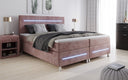 Boxspringbed Sejour met LED in Ribstof