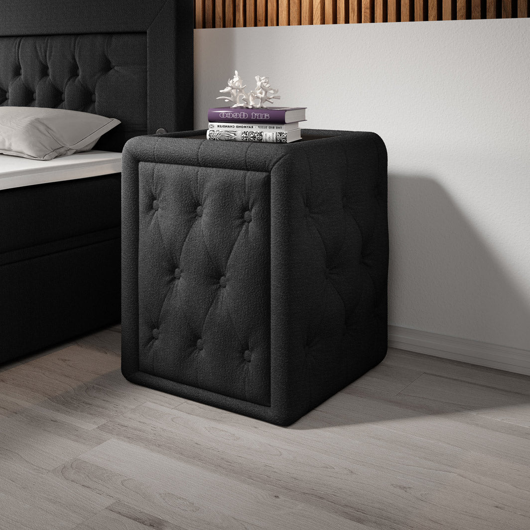 Table de nuit design Josy en Bouclé