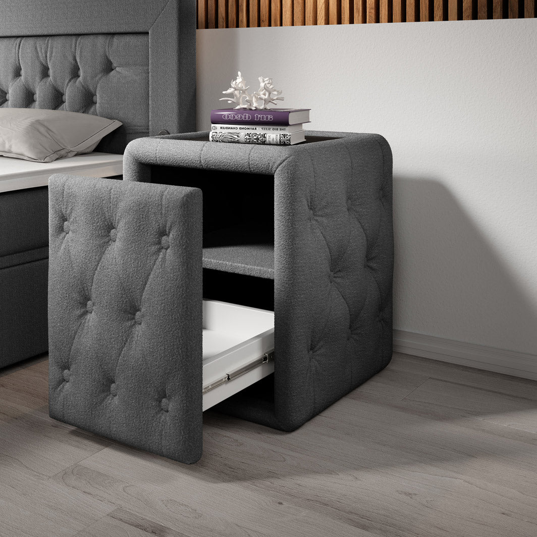 Table de nuit design Josy en Bouclé