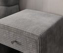 Designer Nachttisch Amy in Cord