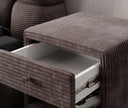Designer Nachttisch Amy in Cord