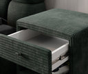 Designer Nachttisch Amy in Cord
