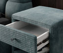 Designer Nachttisch Amy in Cord