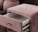 Designer Nachttisch Amy in Cord
