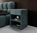 Designer Nachttisch Amy in Cord