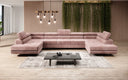 Designer Sofa Taormina met slaap- en klapfunctie in corduroy