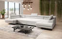 Designer Sofa Taormina mit Schlaf- und Klappfunktion in Bouclé