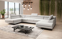Designer Sofa Taormina mit Schlaf- und Klappfunktion in Bouclé