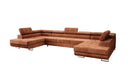 Designer Sofa Taormina met slaap- en klapfunctie in corduroy