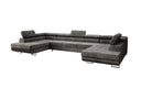 Designer Sofa Taormina met slaap- en klapfunctie in corduroy