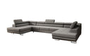 Designer Sofa Taormina mit Schlaf- und Klappfunktion in Bouclé
