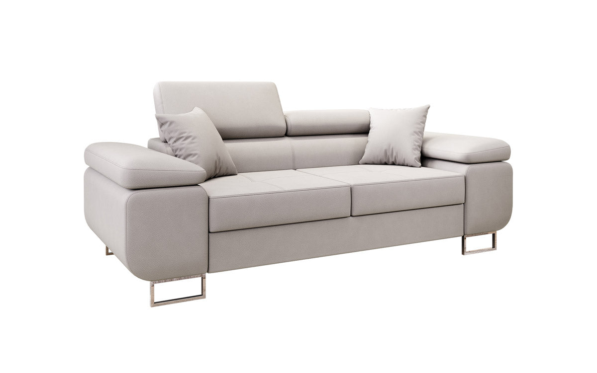 Canapé 2 places Triora designer avec fonction couchage en Tissu