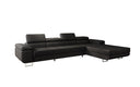 Designer Ecksofa Calvera Maxi mit Schlaf- und Klappfunktion in Bouclé