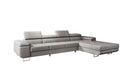 Designer Ecksofa Calvera Maxi mit Schlaf- und Klappfunktion in Bouclé