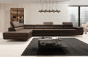 Designer Ecksofa Maxi mit Schlaf - und Klappfunktion in Bouclé