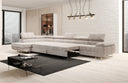 Designer Ecksofa Maxi mit Schlaf - und Klappfunktion in Cord
