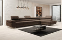 Designer Ecksofa Maxi mit Schlaf - und Klappfunktion in Bouclé