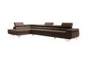 Designer Ecksofa Maxi mit Schlaf - und Klappfunktion in Bouclé