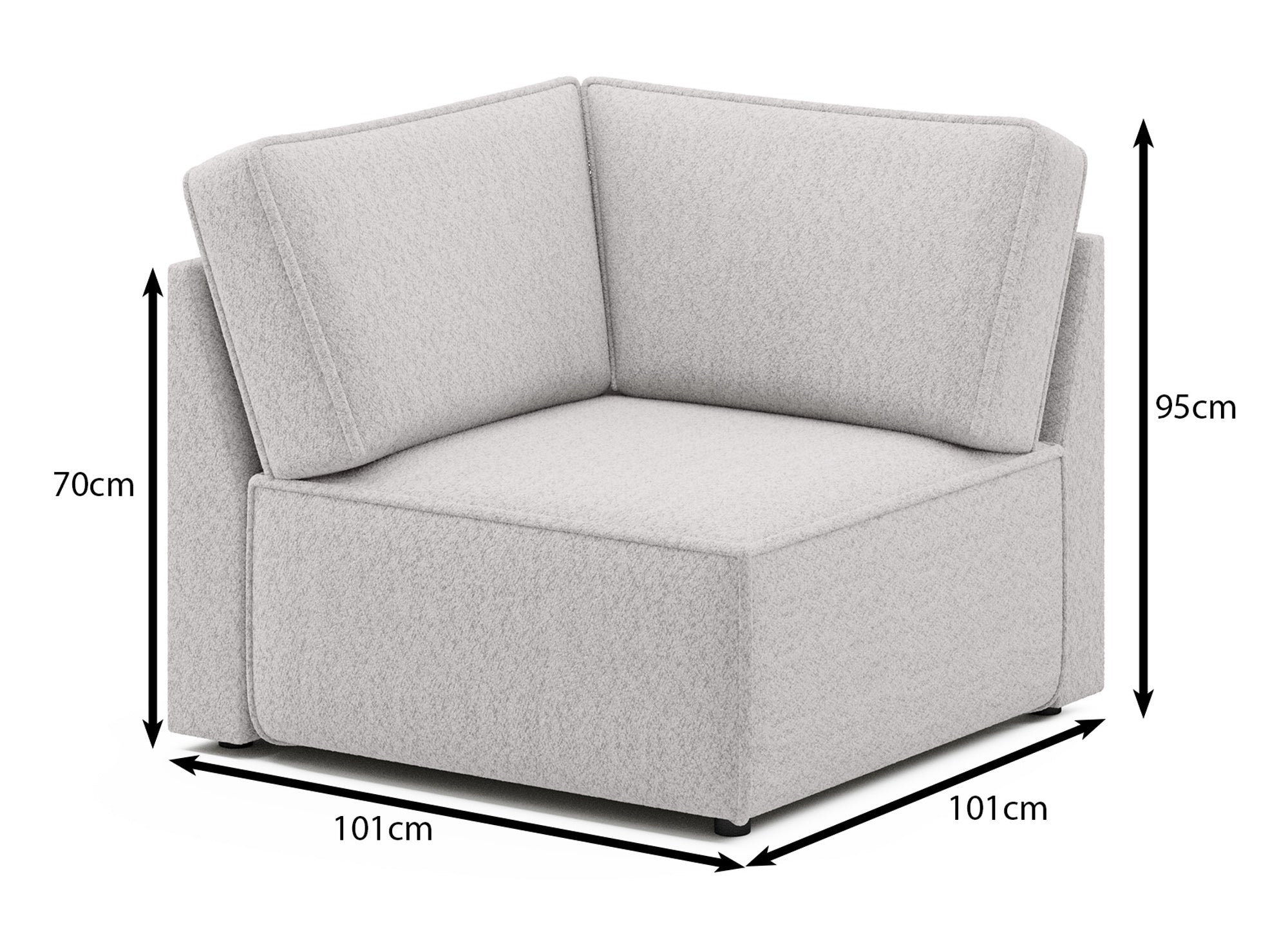 Verbindingshoekmodule Yuma van corduroy