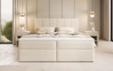 Boxspringbett Aurelia Bouclé mit Stauraum