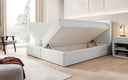 Lit boxspring Eleonora Bouclé avec espace de rangement
