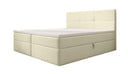 Lit boxspring Eleonora Bouclé avec espace de rangement