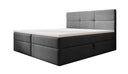 Lit boxspring Eleonora Bouclé avec espace de rangement