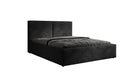 Designer gestoffeerd bed Elara in corduroy met opbergruimte