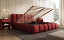 Designer Polsterbett Boston Stof met opbergruimte