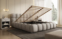 Designer Polsterbett Boston Stof met opbergruimte