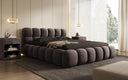 Designer gestoffeerd bed Boston Fluweel met opbergruimte