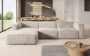 Designer Ecksofa Comfy in Samt