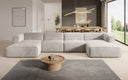 Designer Sofa Comfy U in Fluweel