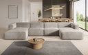 Designer Sofa Comfy U in Fluweel