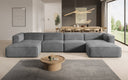 Designer Sofa Comfy U in Fluweel