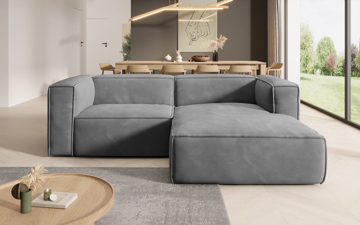 Designer Sofa Comfy L Mini in Fluweel