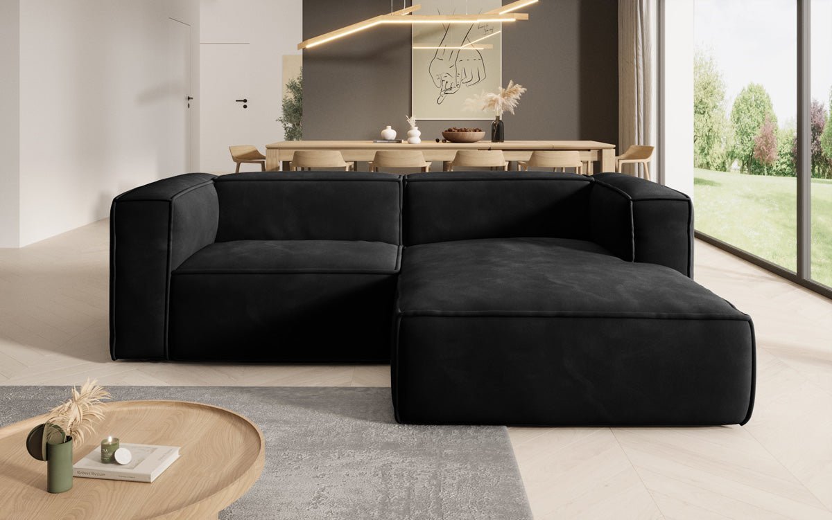Designer Sofa Comfy L Mini in Fluweel
