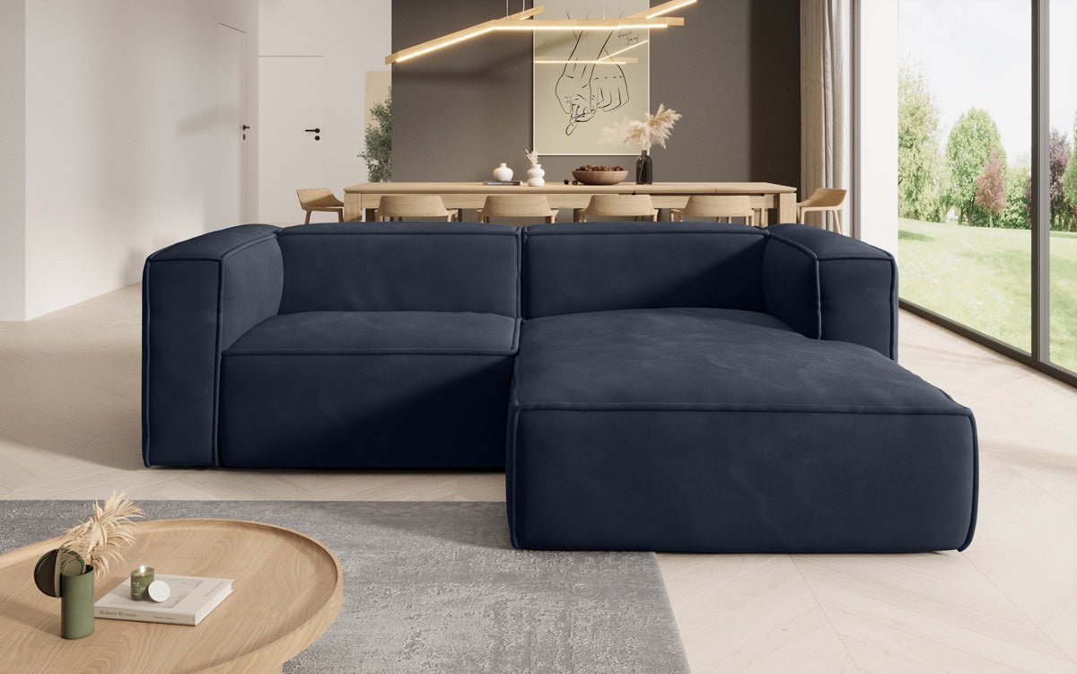 Designer Sofa Comfy L Mini in Fluweel