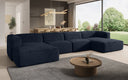 Designer Sofa Comfy U in Fluweel