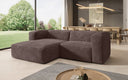 Designer hoekbank Comfy Mini in Ribstof