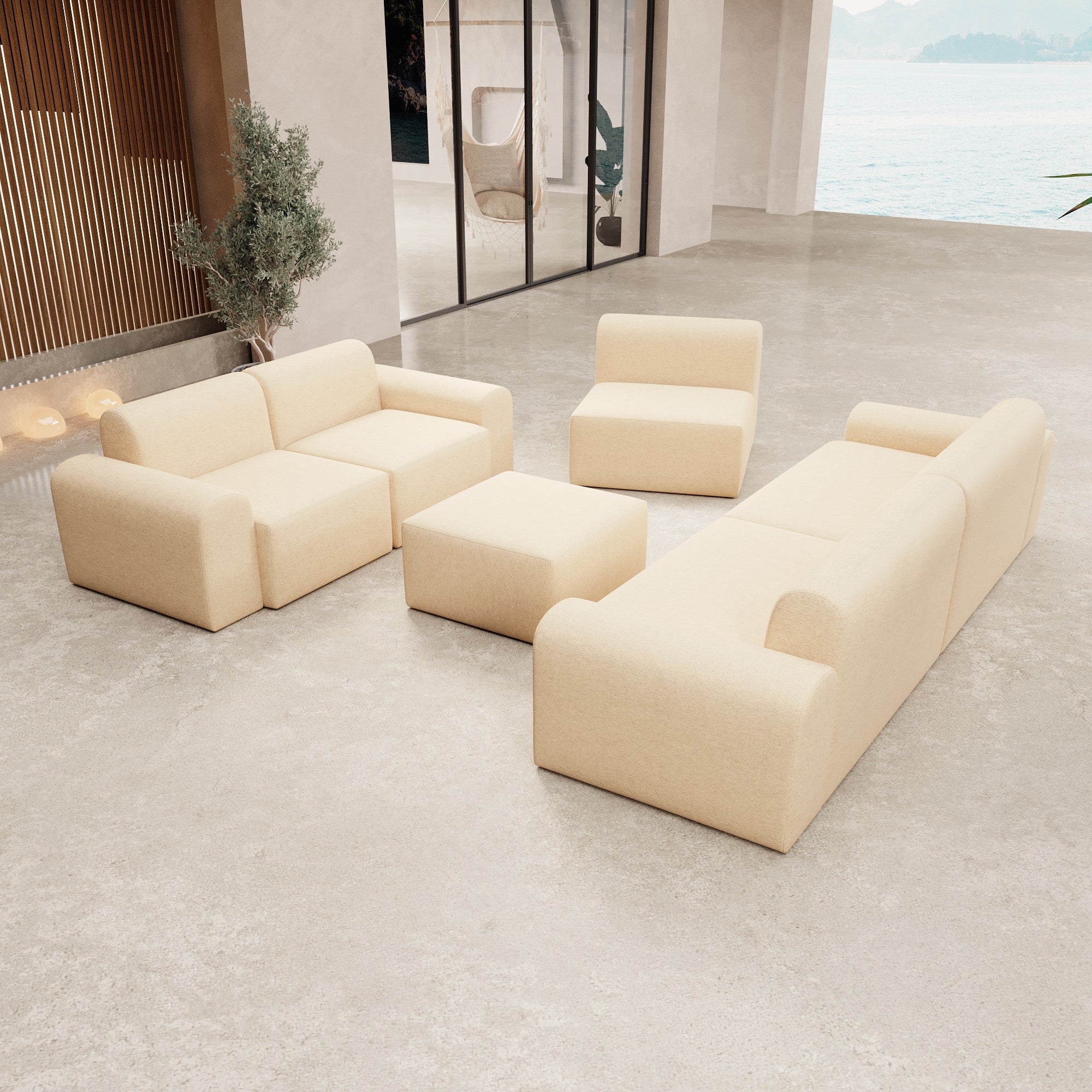 Ensemble de salon modulaire pour jardin "Relax Set"