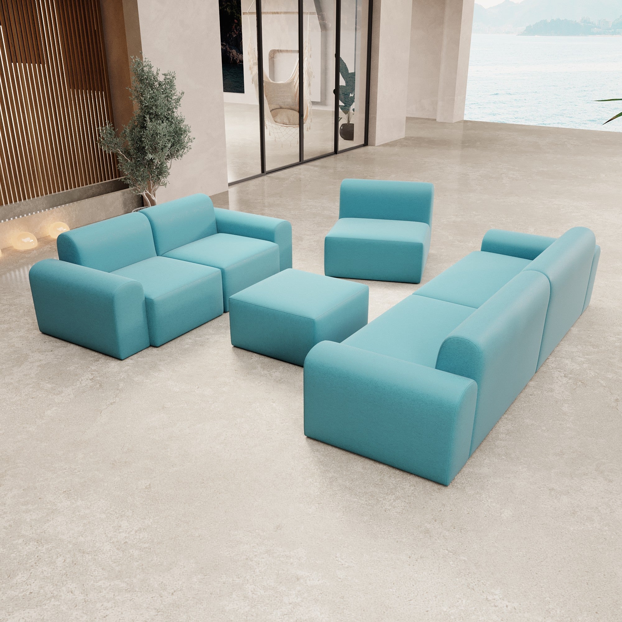 Ensemble de salon modulaire pour jardin "Relax Set"