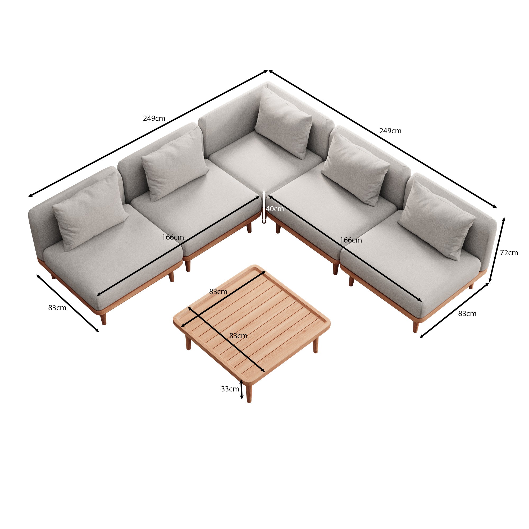 Groupe de modules Eck Nouri III – Collection Aevora™