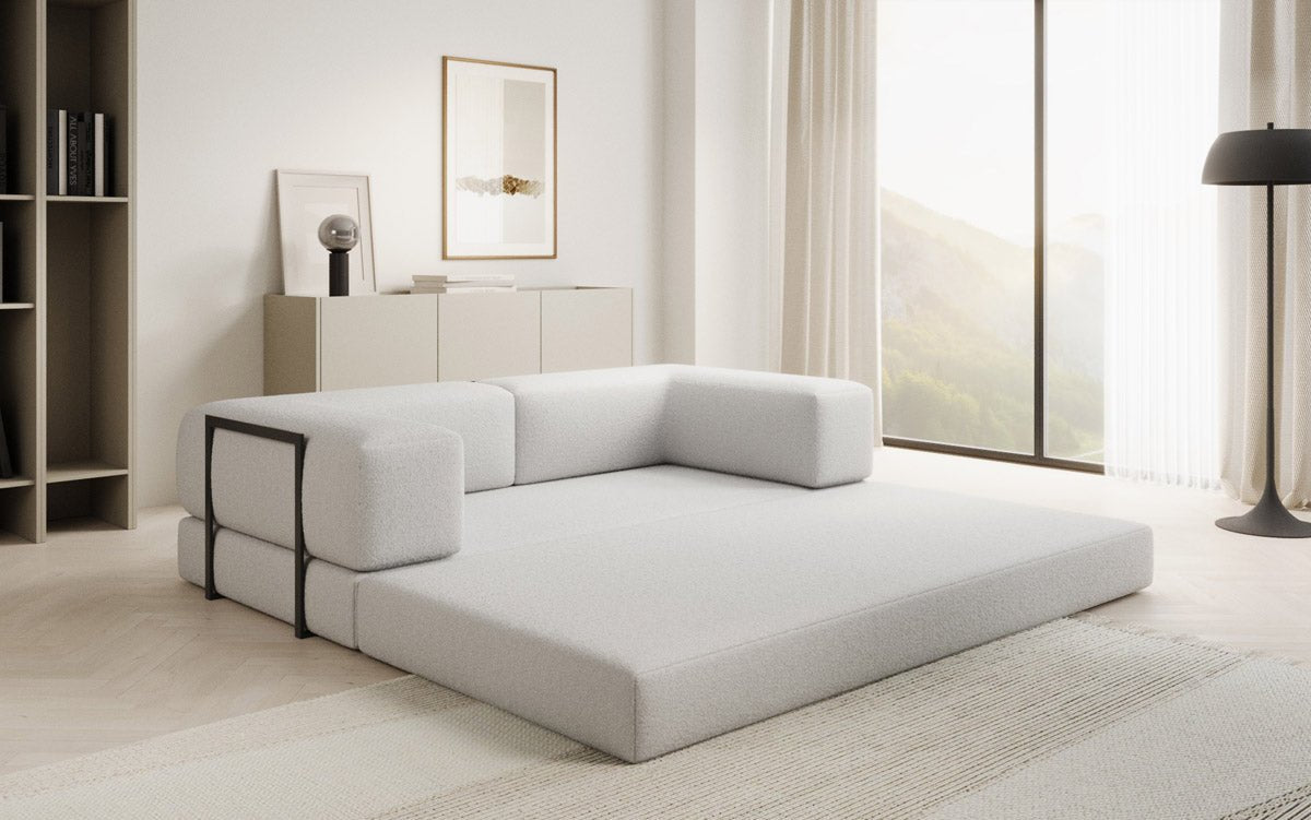 Designer Sofa Lazy 3-zits in Bouclé
