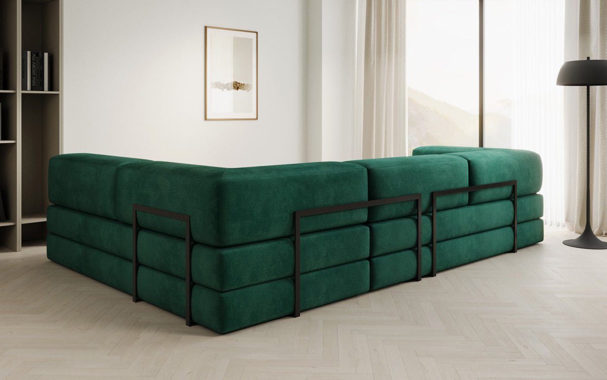 Canapé Designer Lazy L en Velours