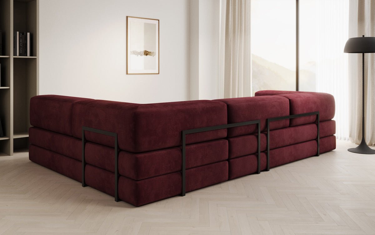 Canapé Designer Lazy L en Velours