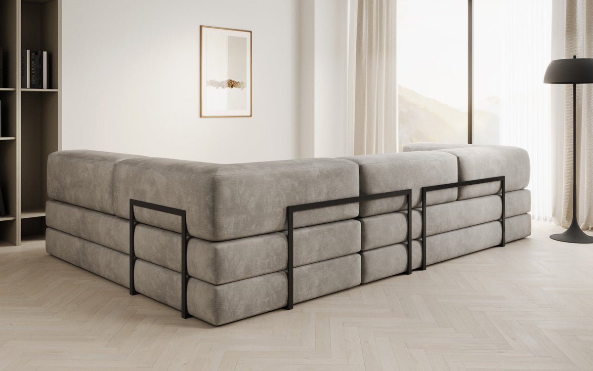 Canapé Designer Lazy L en Velours